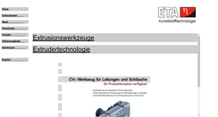 Desktop Screenshot of eta-kunststofftechnologie.de