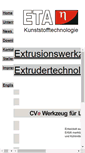 Mobile Screenshot of eta-kunststofftechnologie.de