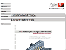 Tablet Screenshot of eta-kunststofftechnologie.de